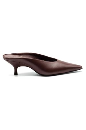 Brown Sabrina nappa leather mule GIA BORGHINI | SABRINA4710